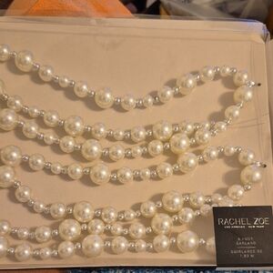 Rachel Zoe Pearl Garland Necklace - Cream Faux Pearls